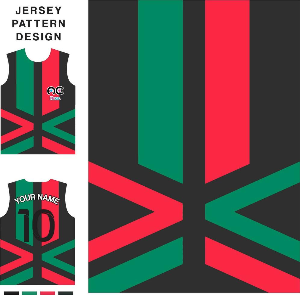 astratto triangolo linea freccia concetto vettore maglia modello modello per stampa o sublimazione gli sport uniformi calcio pallavolo pallacanestro e-sport Ciclismo e pesca gratuito vettore.