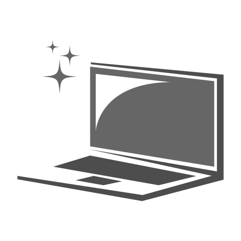 computer pc icona logo design vettore