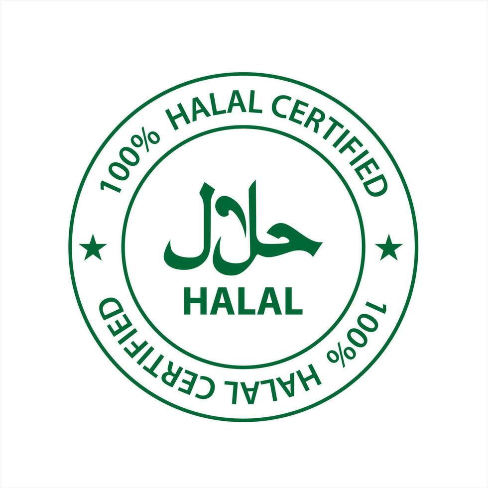vettore halal logo. halal distintivo, il giro francobollo e vettore logo. halal cartello design