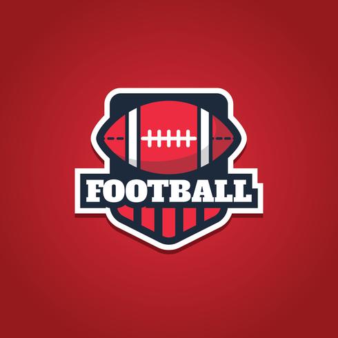 Emblema del football americano vettore