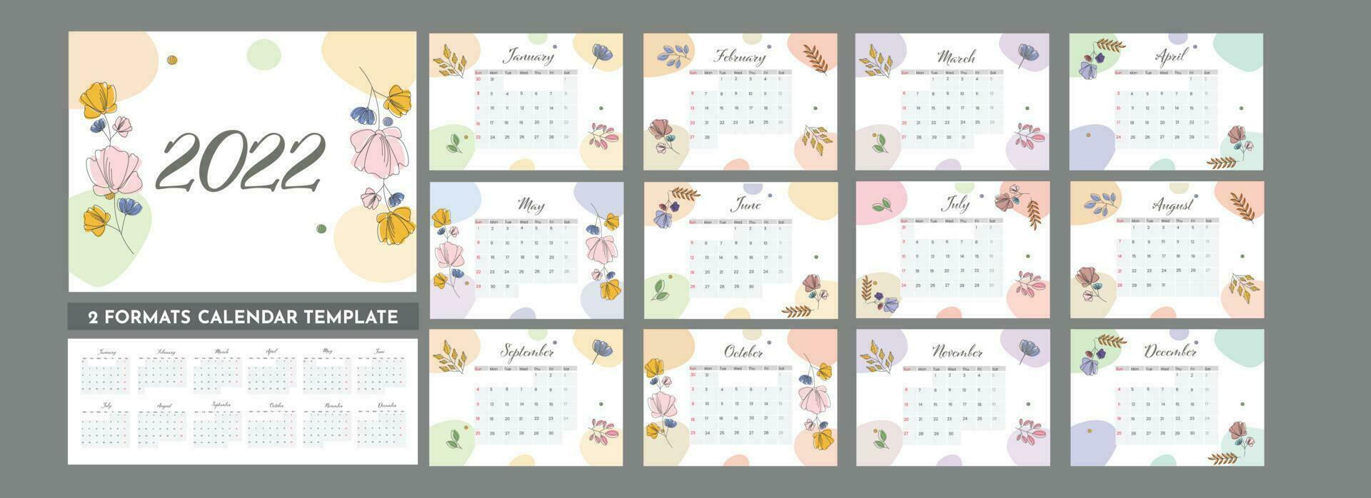 annuale scrivania calendario design. vettore