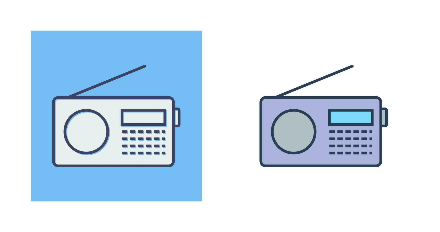 Radio impostato vettore icona