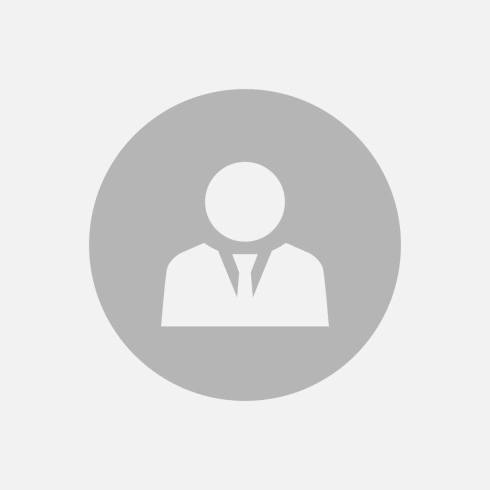 uomo d'affari avatar profilo icona vettore. attività commerciale persona simbolo vettore