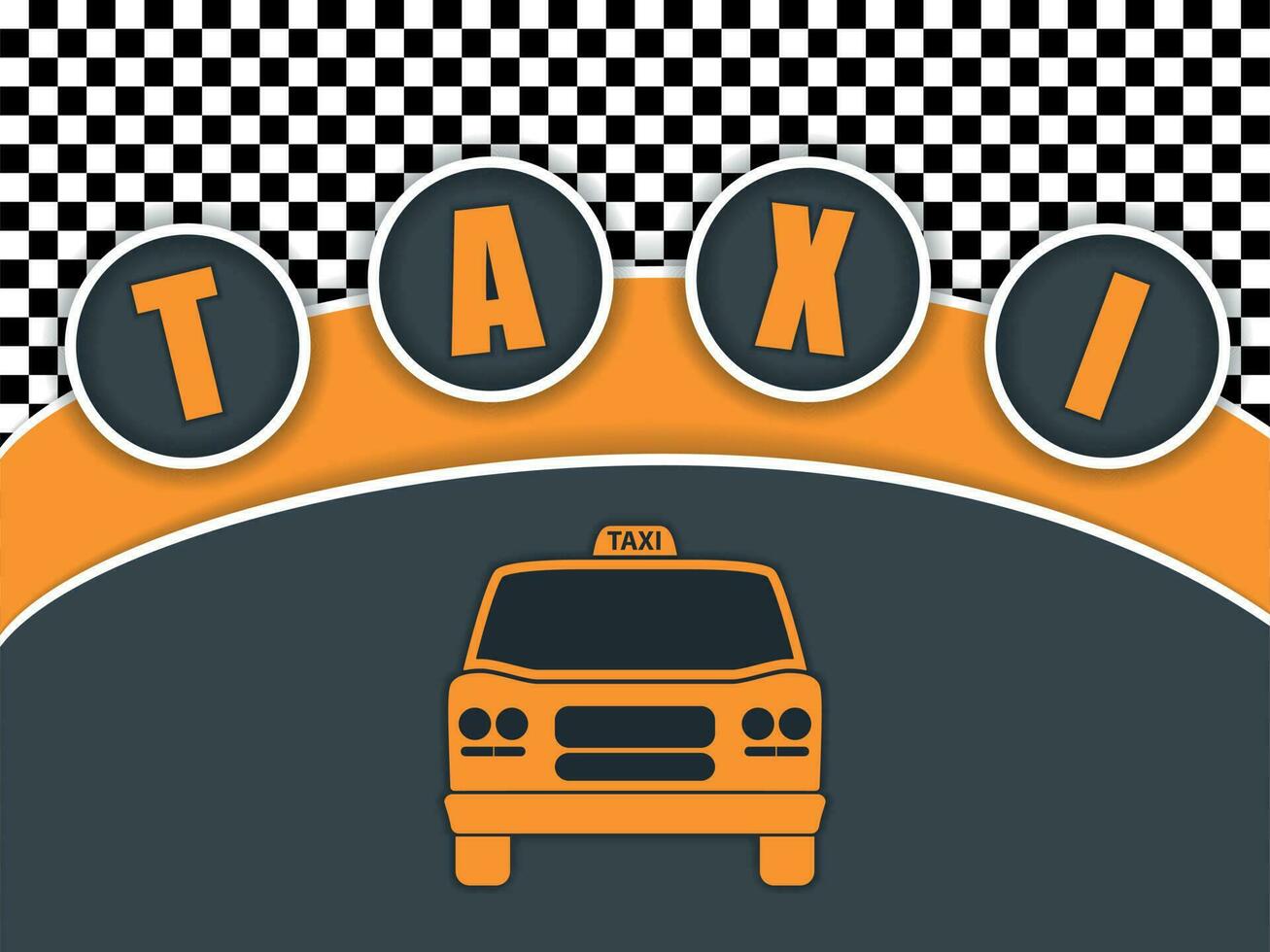 Taxi servizio vettore sfondo, isolato sfondo.