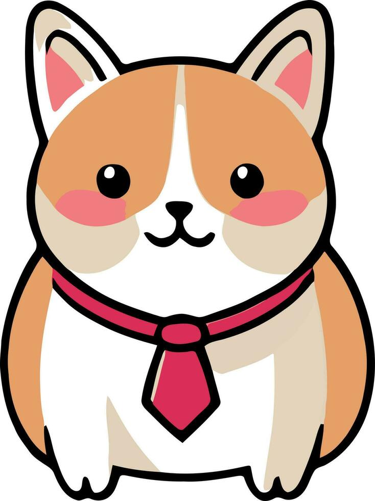 divertente gatto e adorabile gattino personaggio vettore design con piatto colore nel bianca sfondo adatto per etichetta, cartone animato e Stampa design.