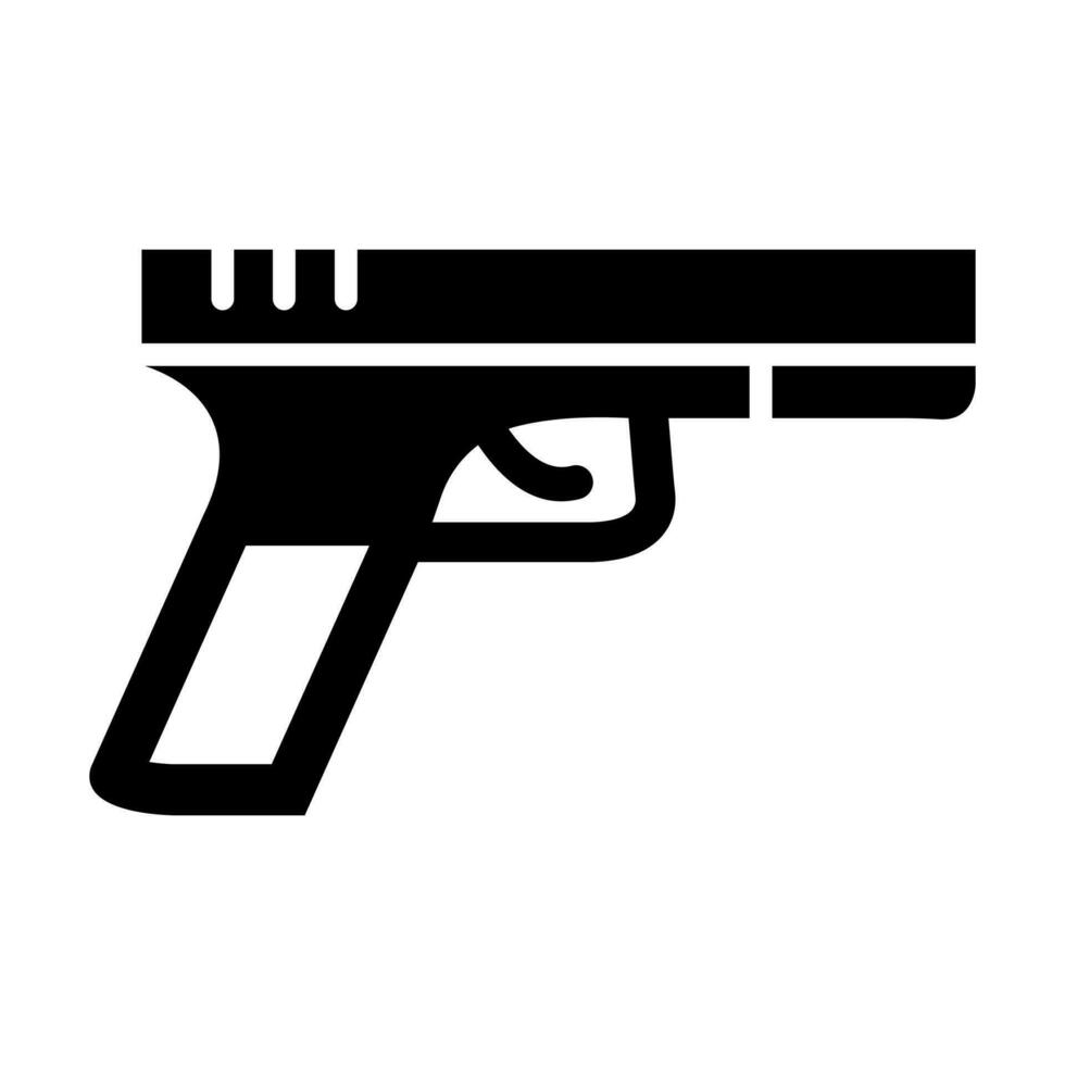 pistola vettore glifo icona design