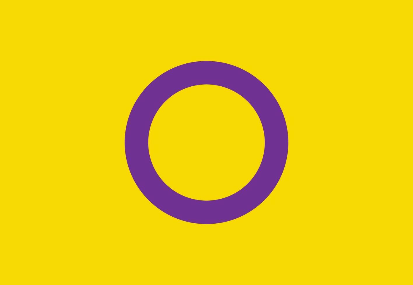 intersessualità orgoglio bandiera vettore