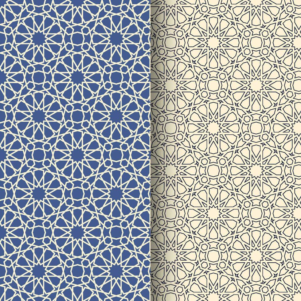 islamico stella motivo. islamico geometrico modello vettore design con stelle