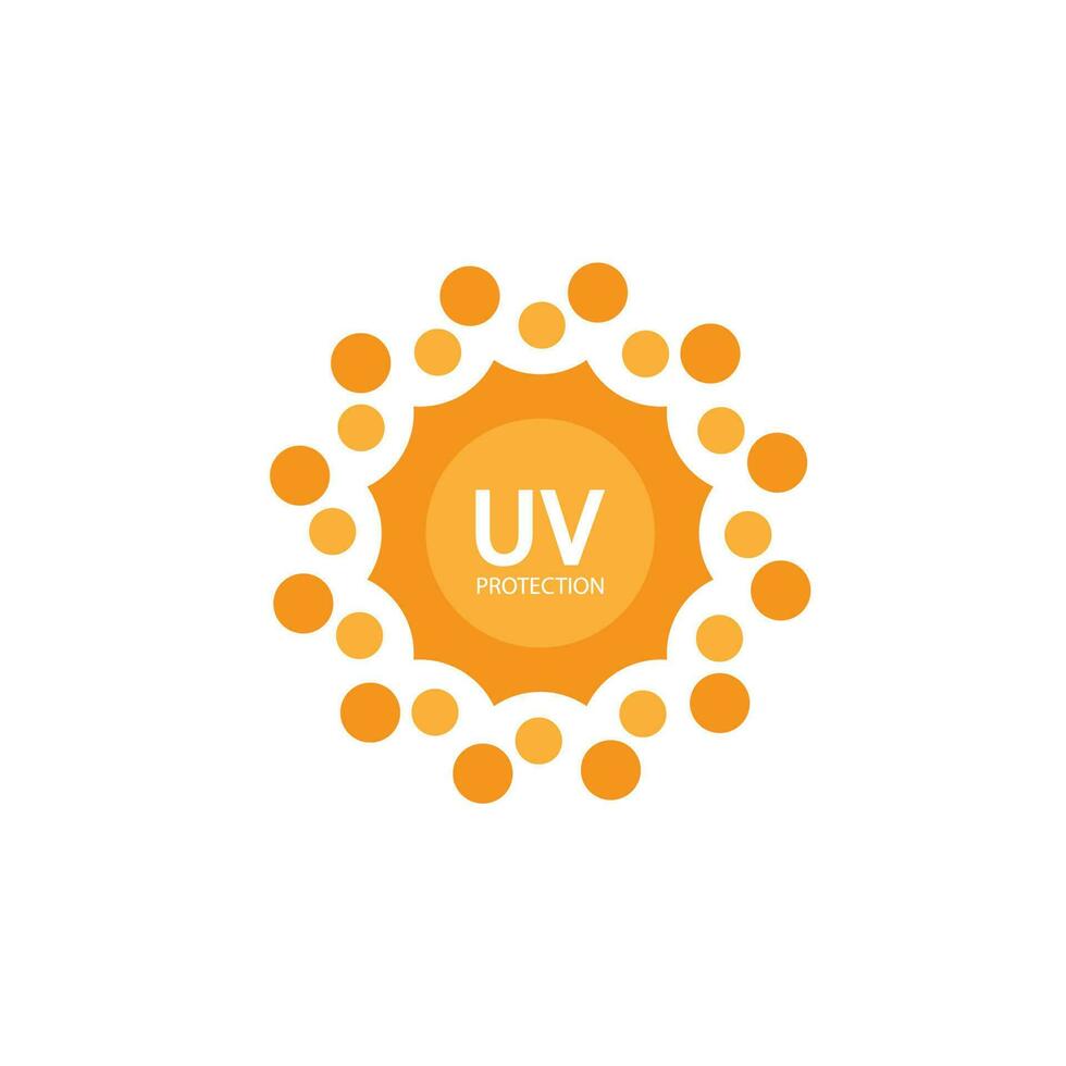 uv protezione logo solare crema luce del sole crema solare vettore