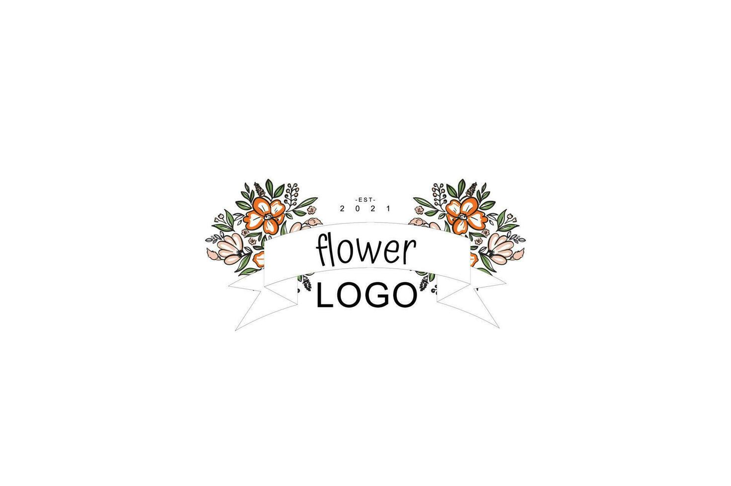 minimalista fiore logo imballare vettore