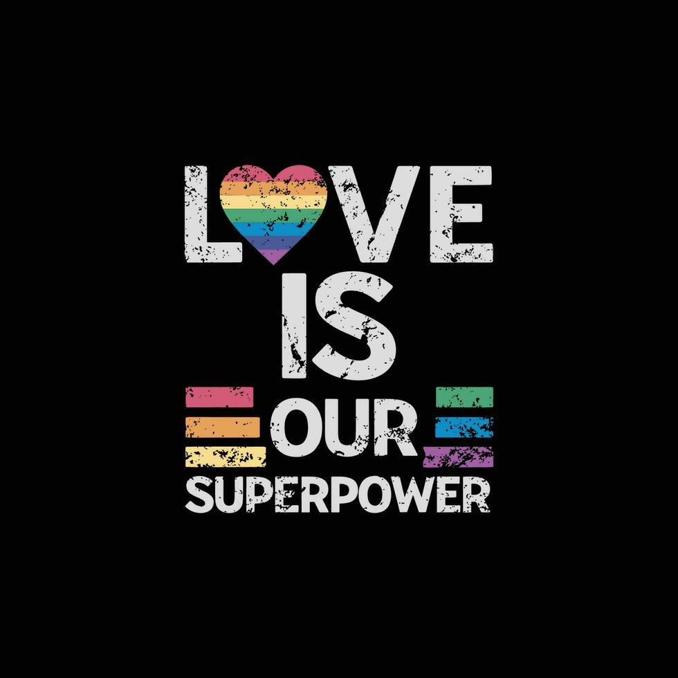 amore è nostro superpotenza, contento orgoglio mese vettore