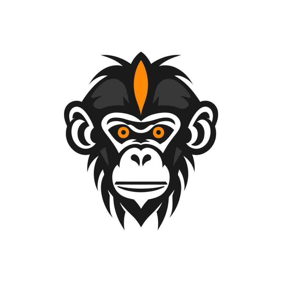 scimmia testa logo vettore - gorilla marca simbolo