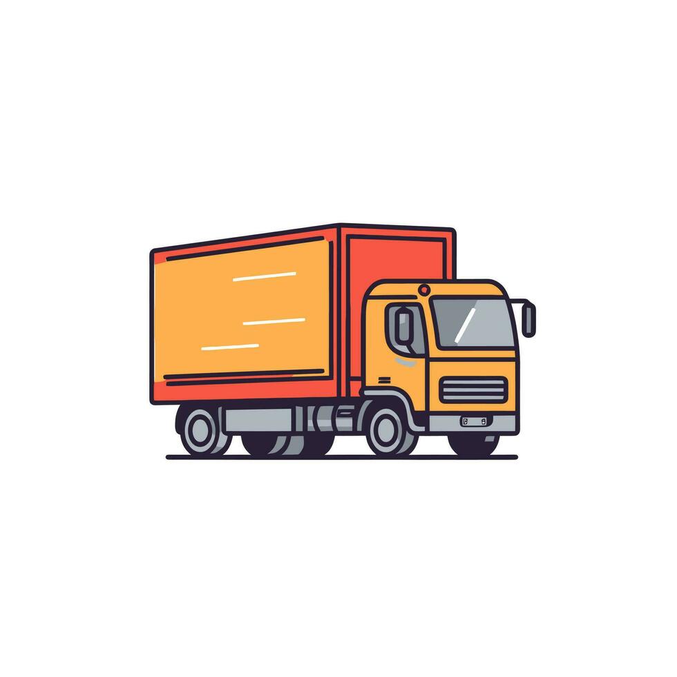 consegna camion. consegna servizio concetto. vettore illustrazione.