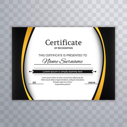 Il modello premio del certificato assegna il fondo del diploma vettore