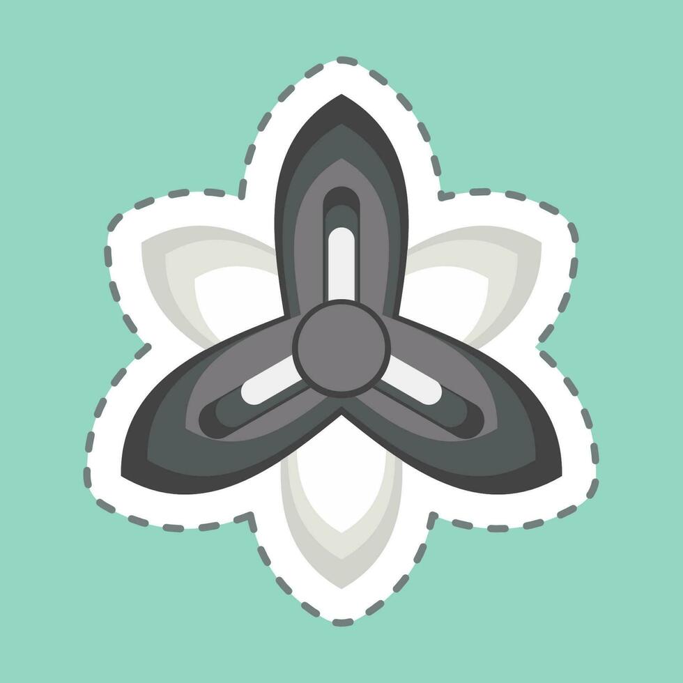 etichetta linea tagliare gladiolo. relazionato per fiori simbolo. semplice design modificabile. semplice illustrazione vettore