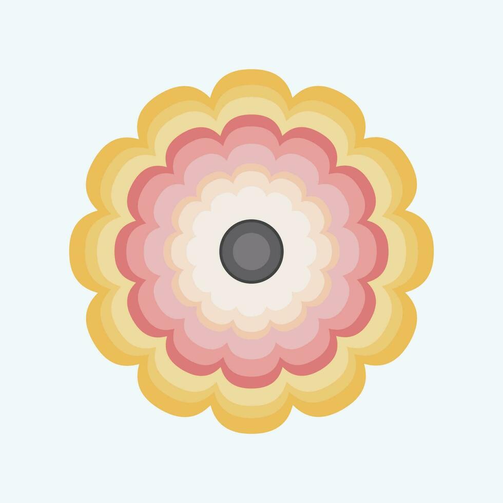 icona calendula. relazionato per fiori simbolo. piatto stile. semplice design modificabile. semplice illustrazione vettore