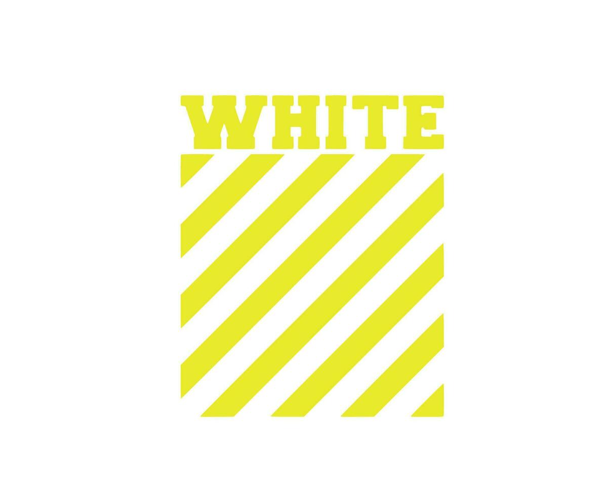 bianco Abiti logo giallo simbolo design icona astratto vettore illustrazione