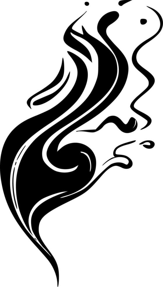 Fumo - minimalista e piatto logo - vettore illustrazione