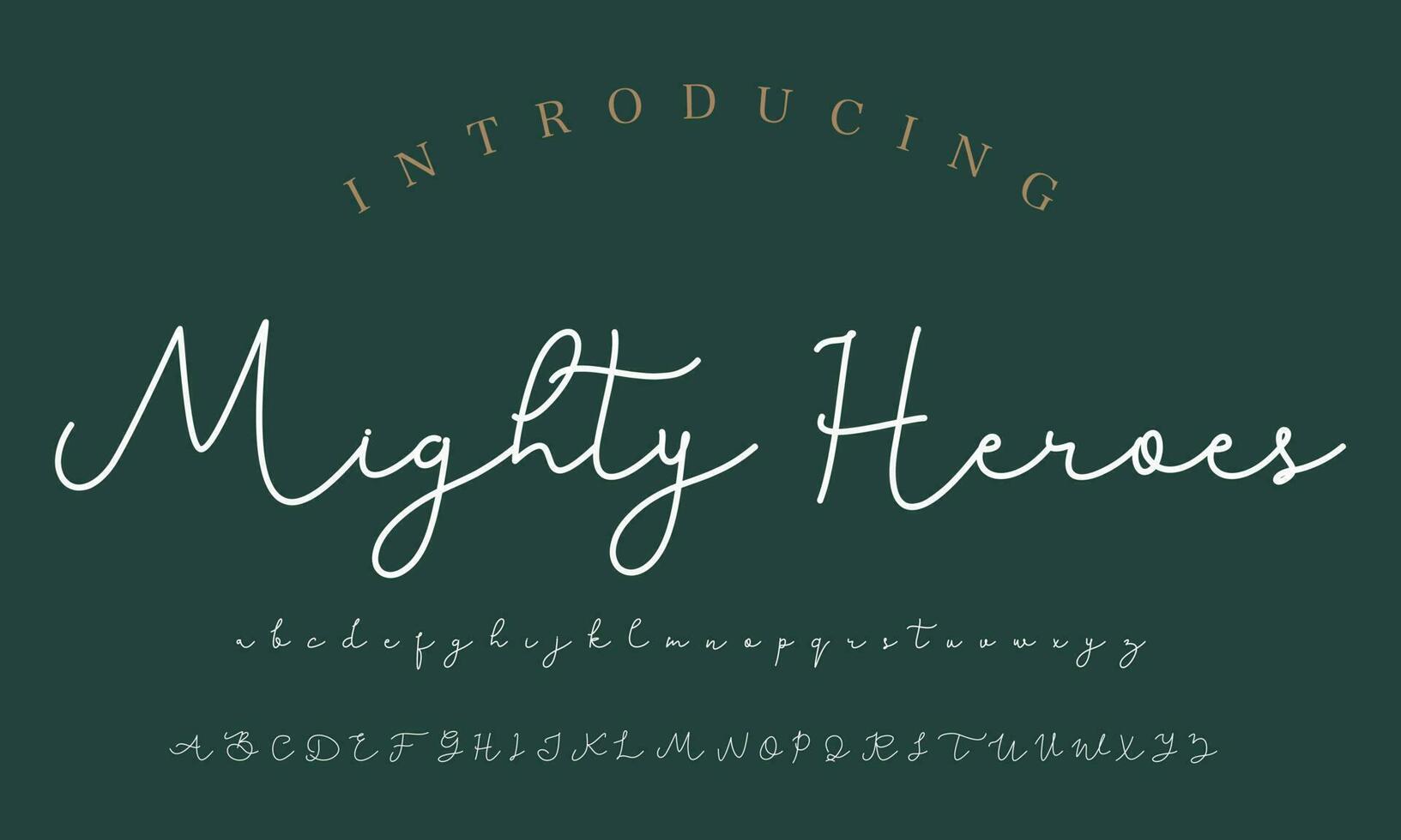 firma font calligrafia logotipo copione spazzola font genere font lettering manoscritto vettore