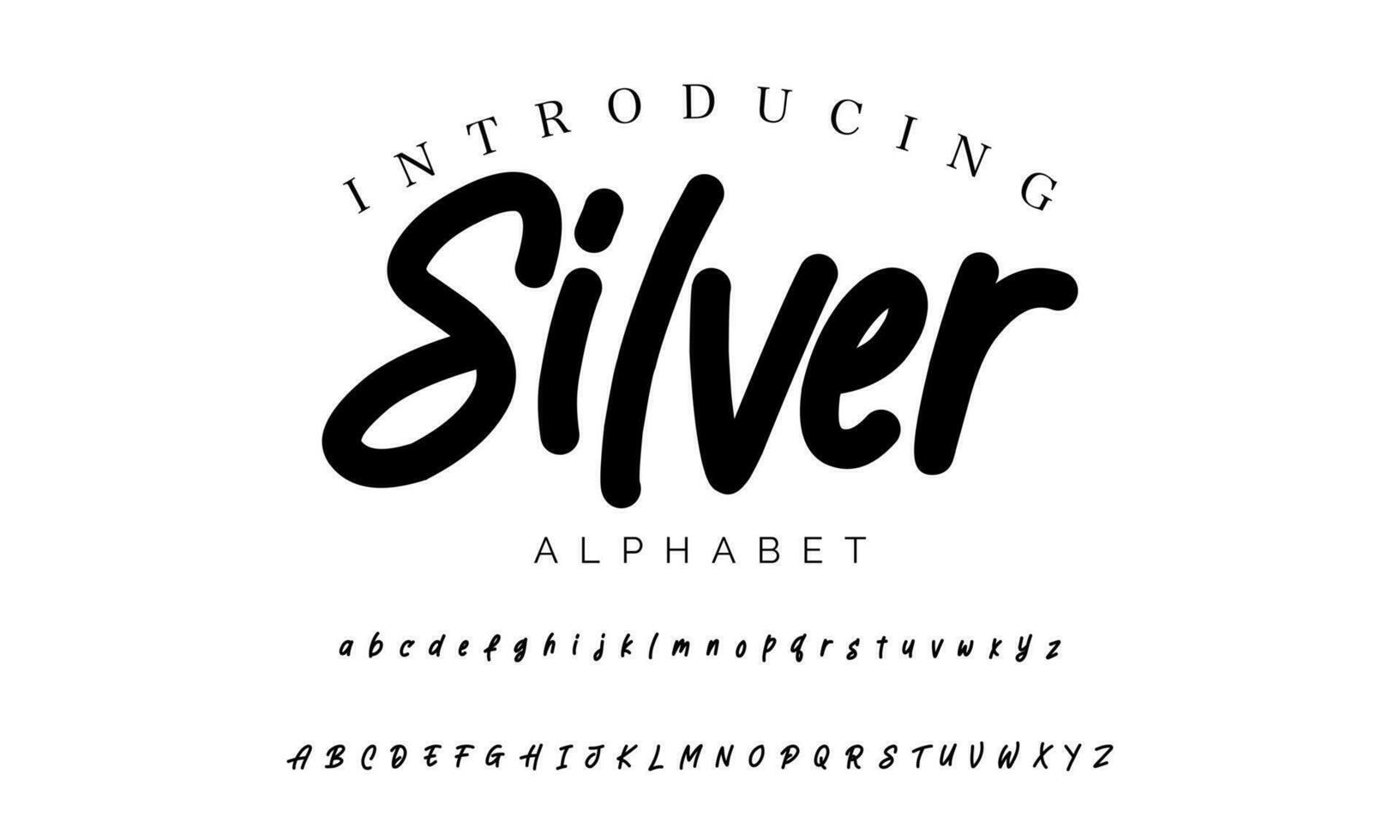 firma font calligrafia logotipo copione spazzola font genere font lettering manoscritto vettore