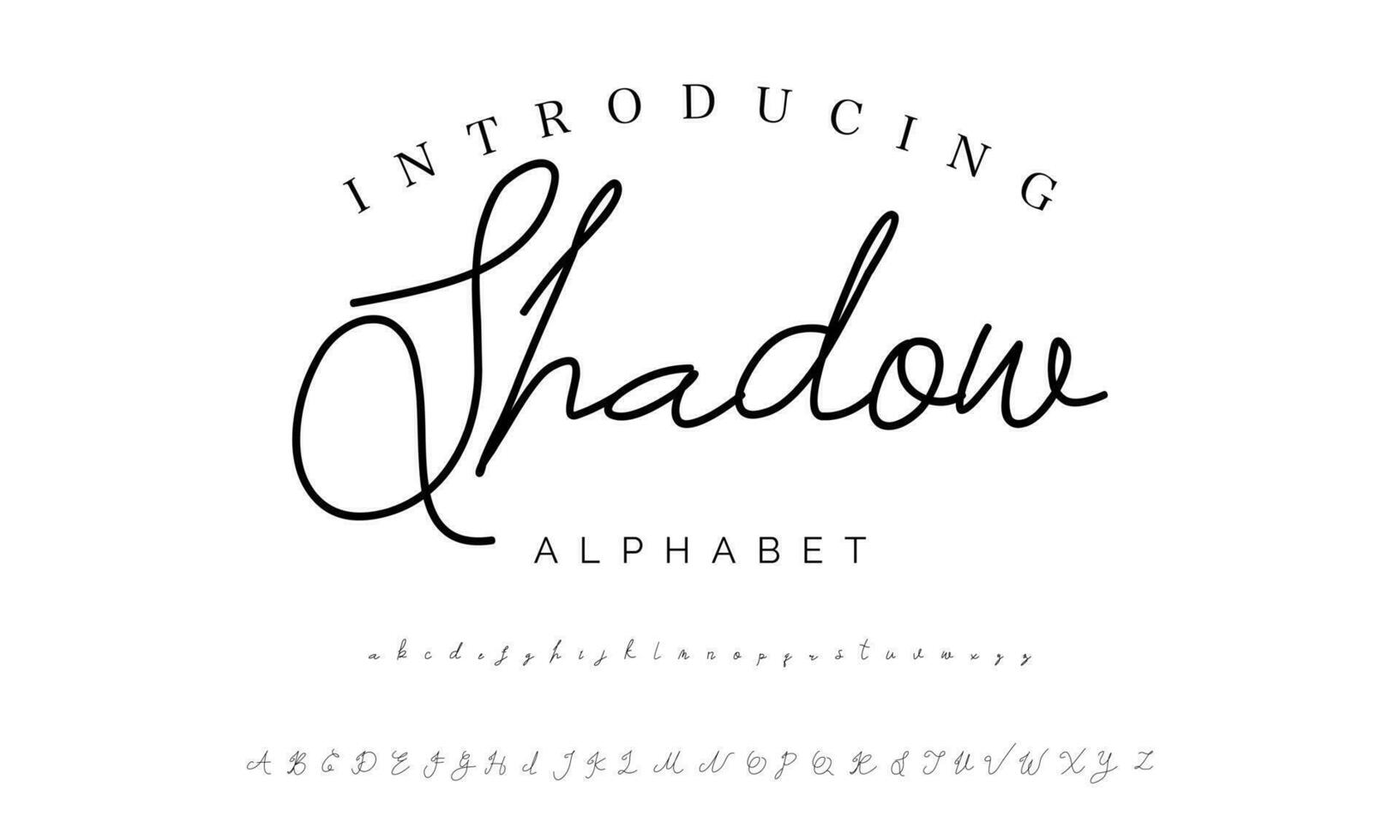 firma font calligrafia logotipo copione spazzola font genere font lettering manoscritto vettore