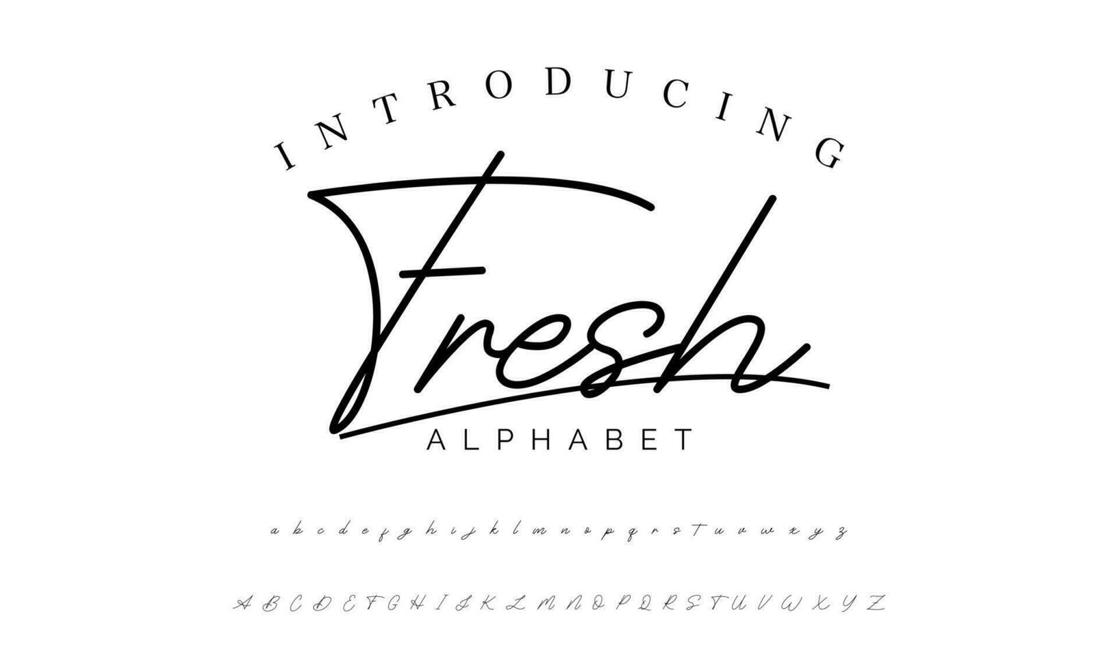 firma font calligrafia logotipo copione spazzola font genere font lettering manoscritto vettore