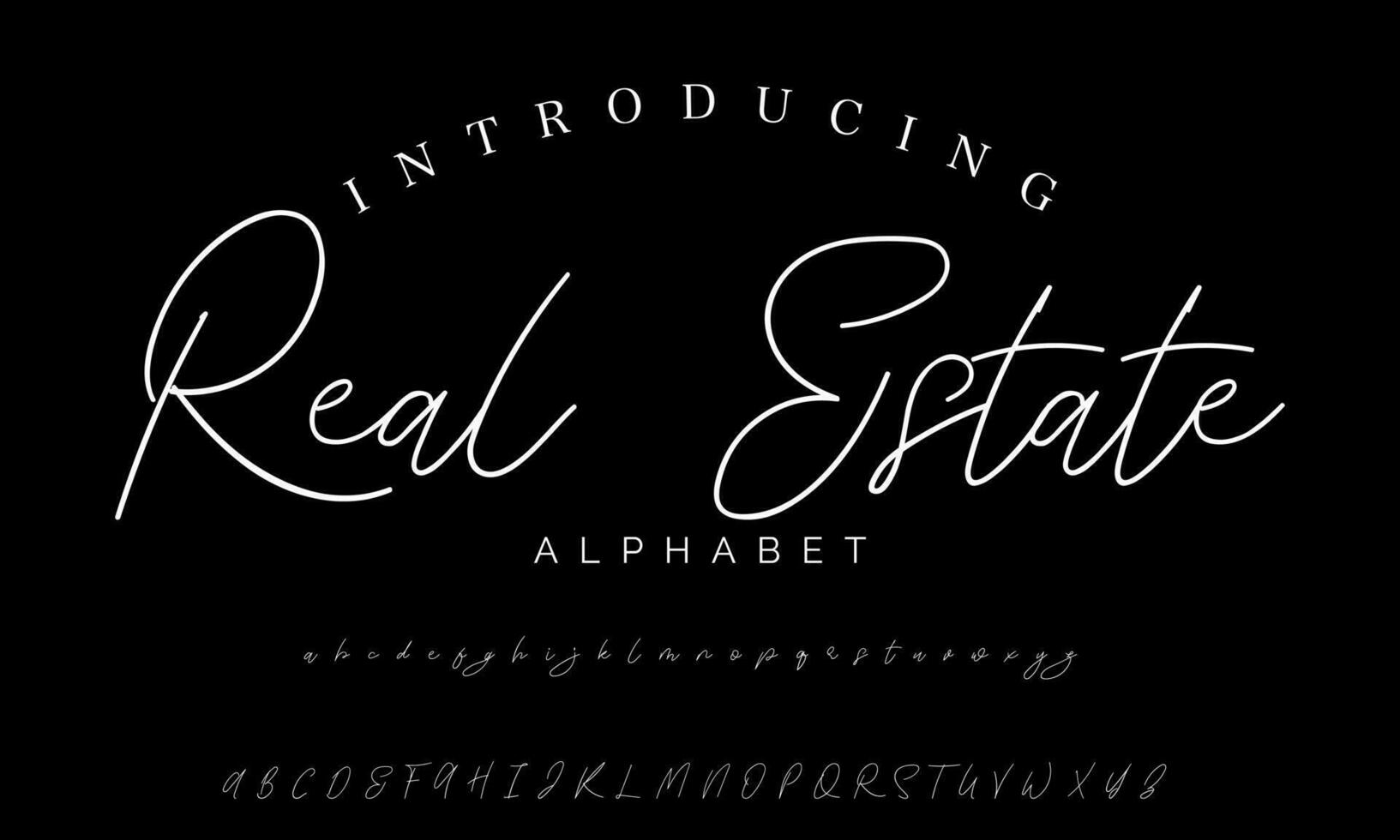 firma font calligrafia logotipo copione spazzola font genere font lettering manoscritto vettore