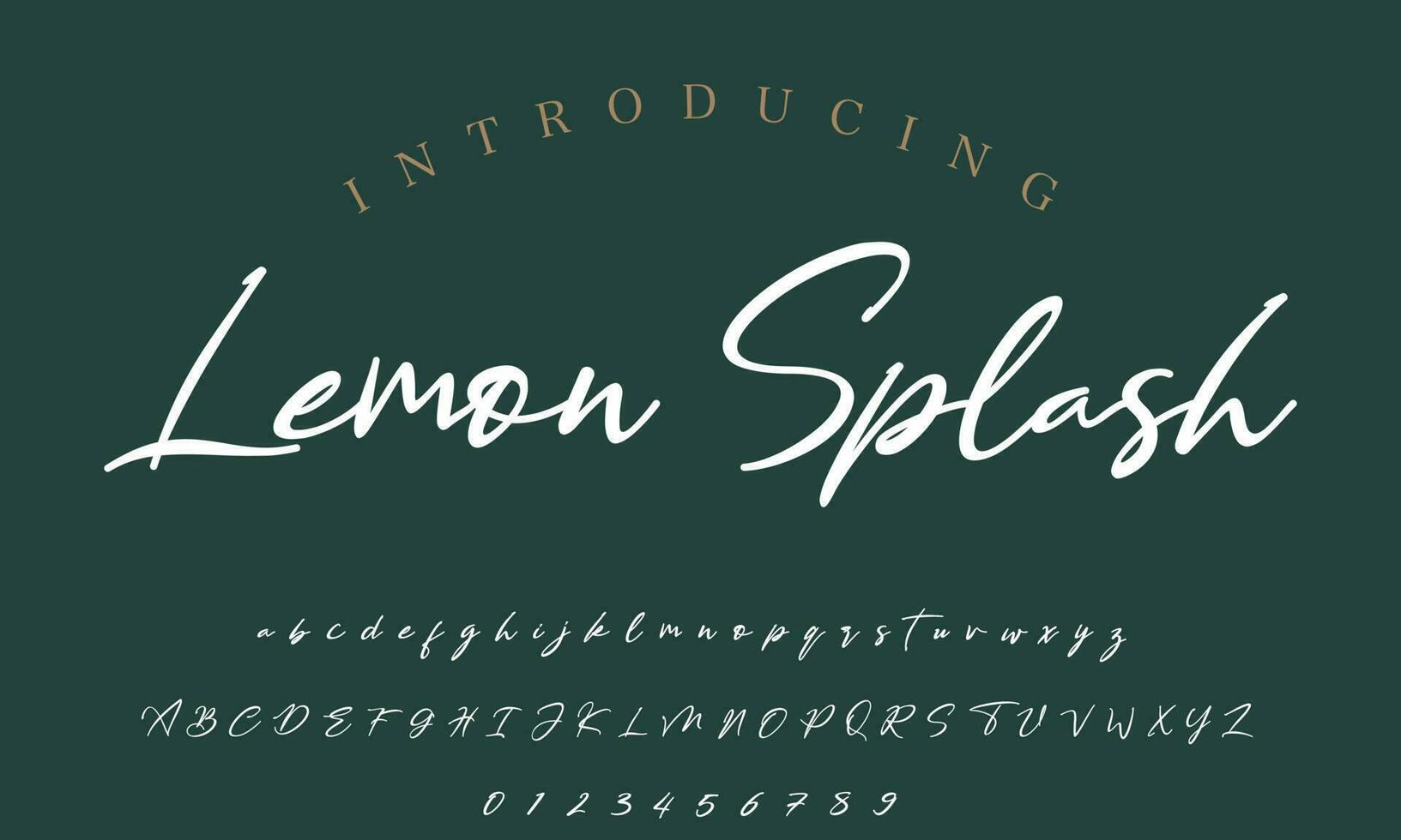 firma font calligrafia logotipo copione spazzola font genere font lettering manoscritto vettore