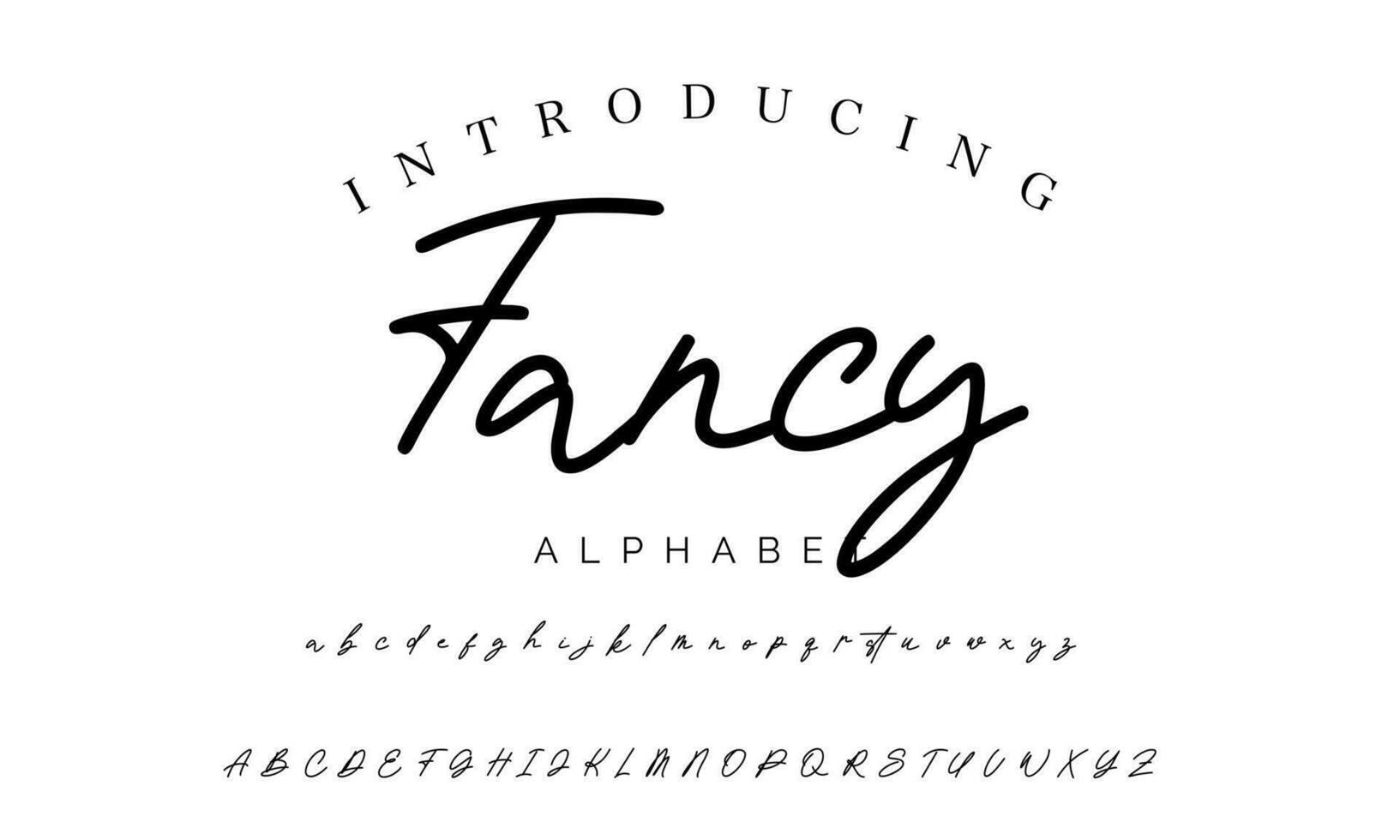 firma font calligrafia logotipo copione spazzola font genere font lettering manoscritto vettore