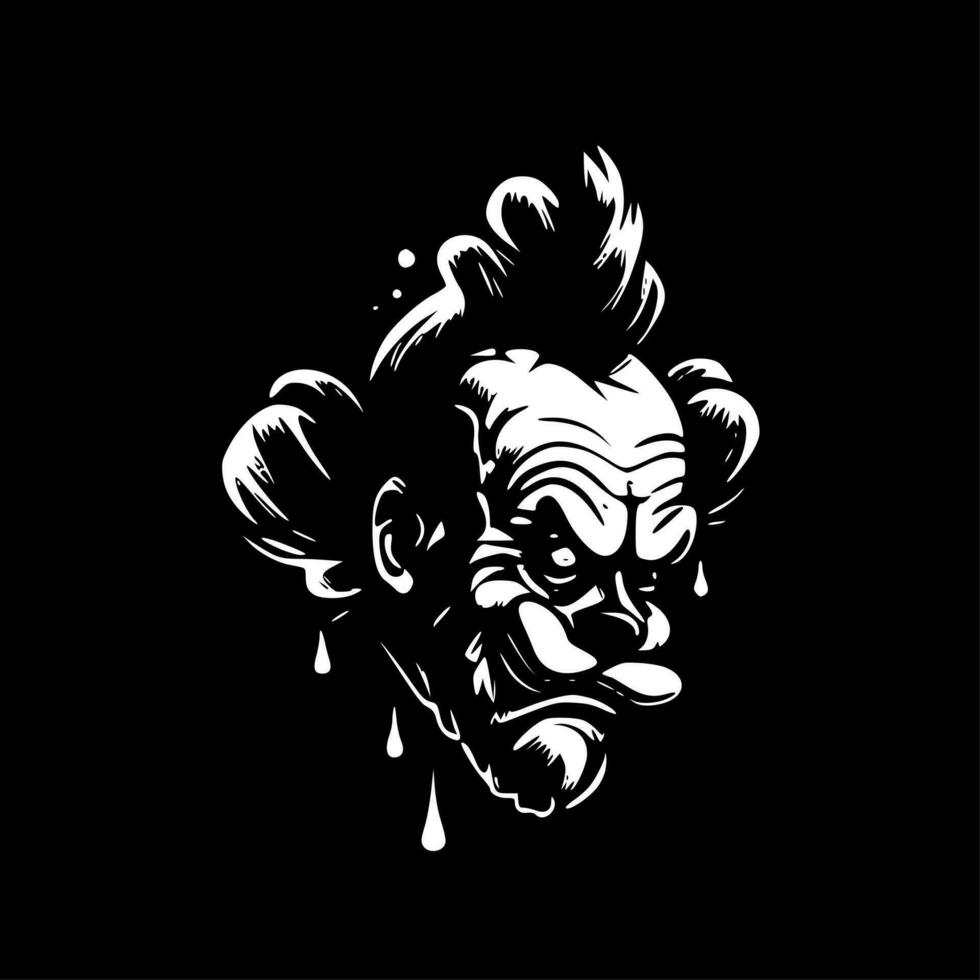 clown, minimalista e semplice silhouette - vettore illustrazione