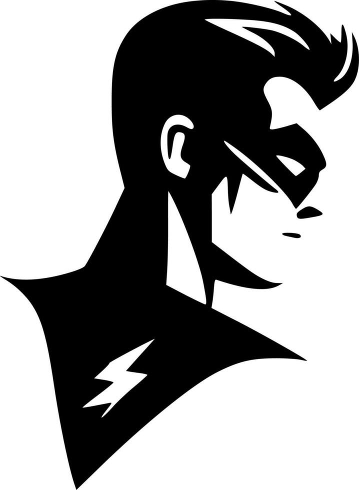 supereroe, minimalista e semplice silhouette - vettore illustrazione
