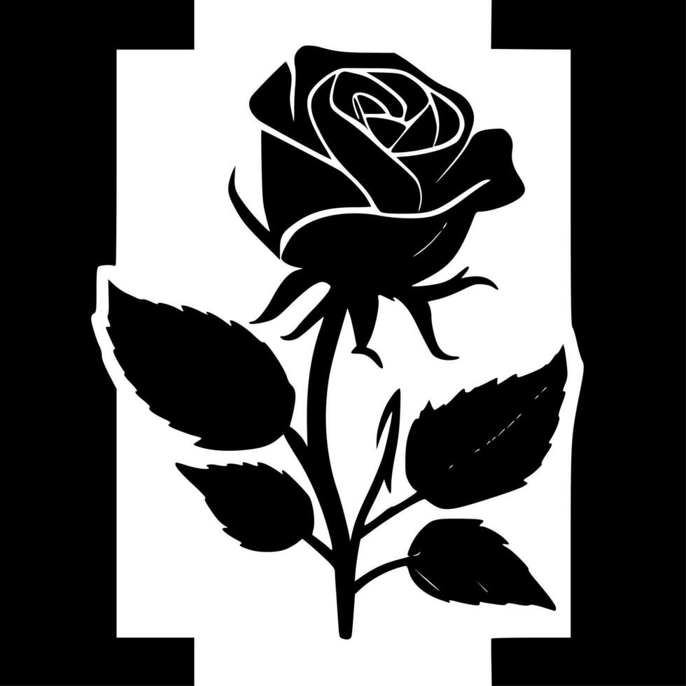 rosa - minimalista e piatto logo - vettore illustrazione