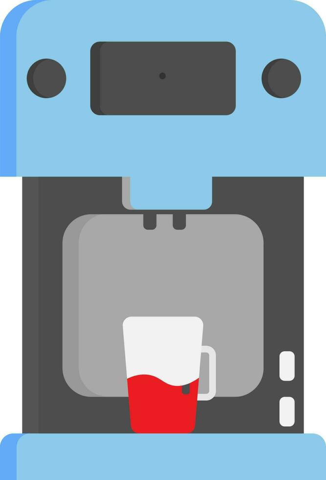 tè o caffè creatore icona nel grigio e blu colore. vettore