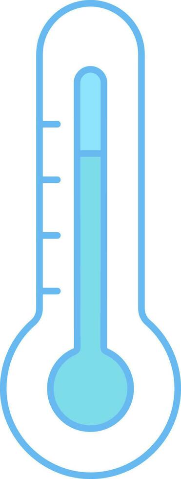 alto temperatura o febbre icona nel blu e bianca colore. vettore