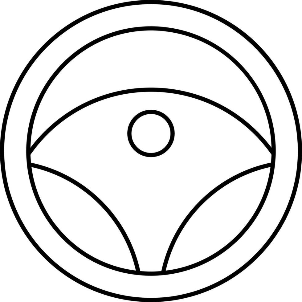 nero ictus illustrazione di timone icona. vettore