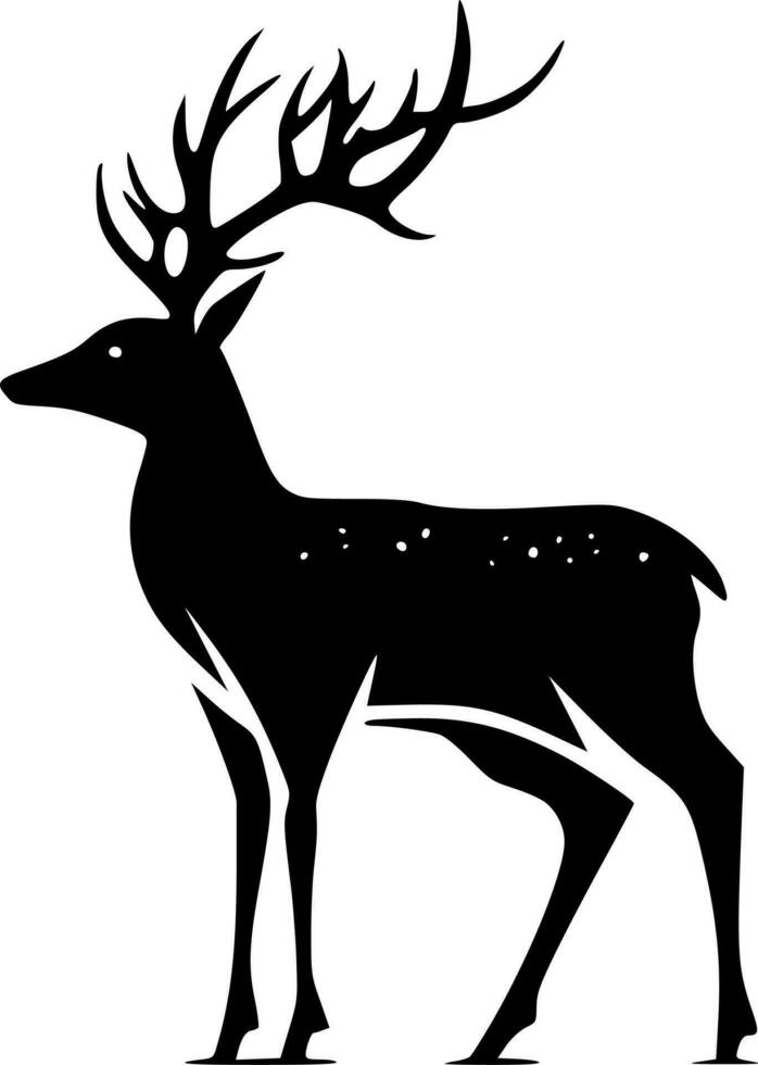 cervo - minimalista e piatto logo - vettore illustrazione