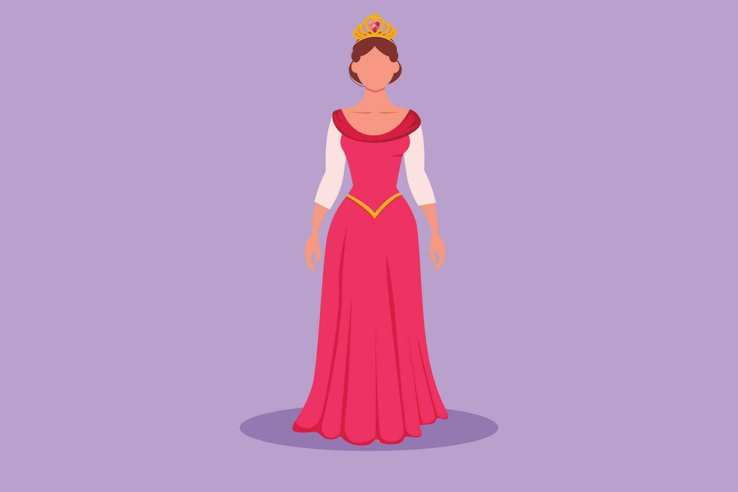 personaggio piatto disegno di carino Fata racconto Bambola principesse logo, icona, simbolo. bellissimo fiaba elfo Principessa. romantico storia. Paese delle meraviglie. ripieno giocattoli per ragazze. cartone animato design vettore illustrazione