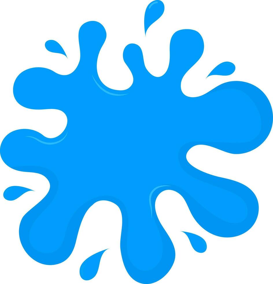 blu colore spruzzo icona o simbolo. vettore