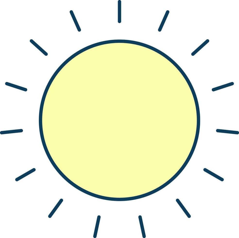 piatto illustrazione di sunburst icona. vettore