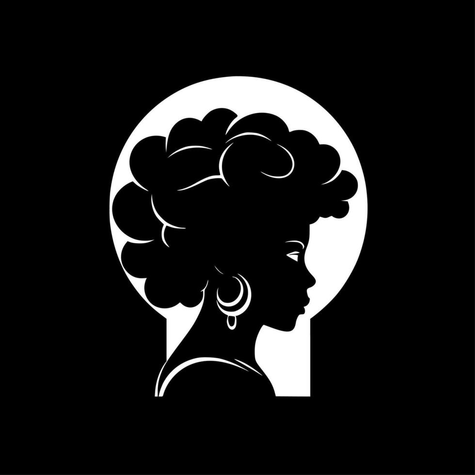 africano, minimalista e semplice silhouette - vettore illustrazione