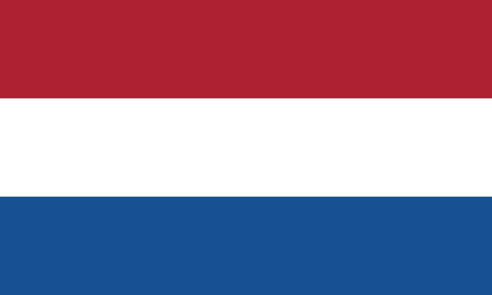 illustrazione vettoriale della bandiera dei Paesi Bassi