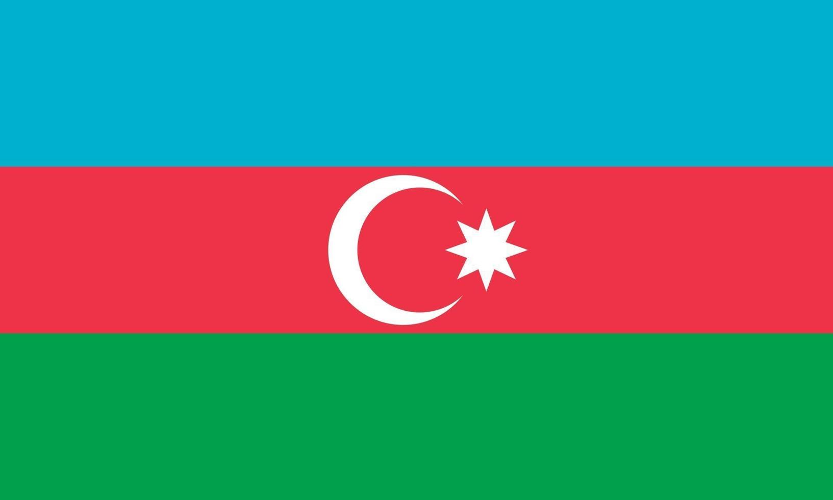 illustrazione vettoriale della bandiera dell'Azerbaigian