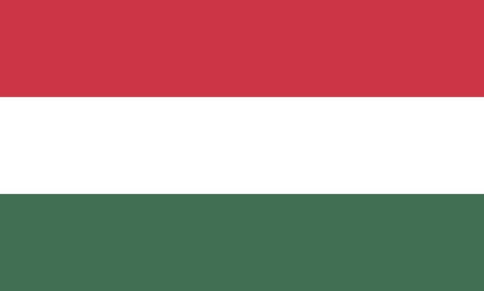 illustrazione vettoriale della bandiera ungherese