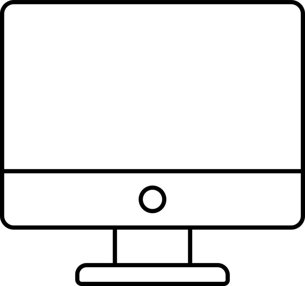 isolato computer icona nel linea arte. vettore