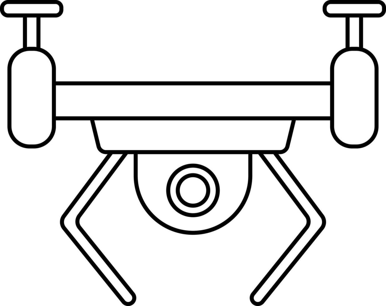 fuco telecamera icona nel magro linea arte. vettore