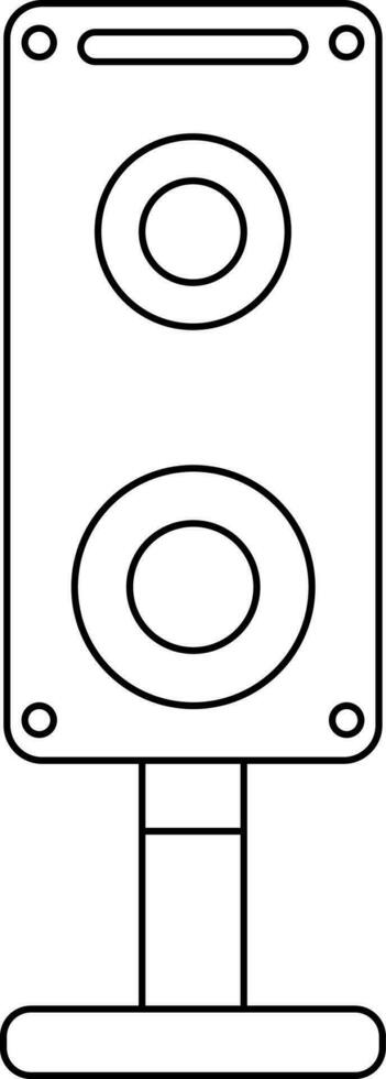 isolato altoparlante icona nel schema stile. vettore