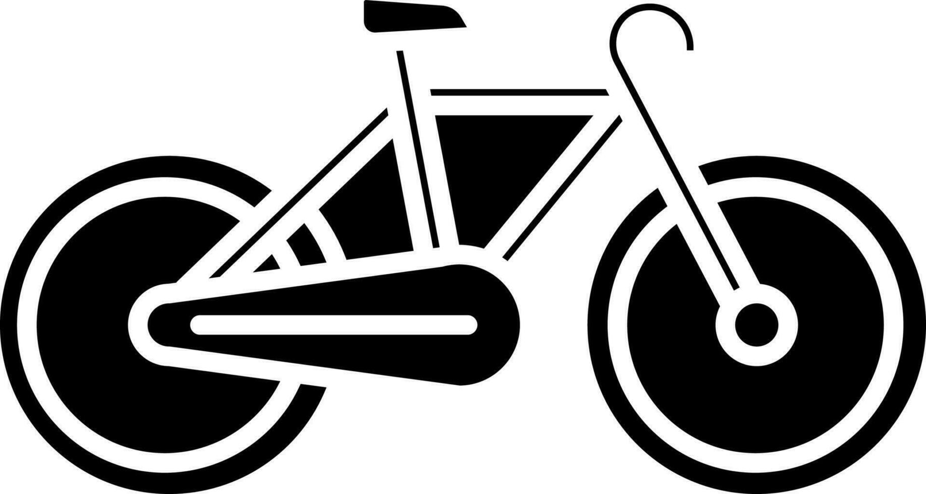 bicicletta icona nel piatto stile. vettore