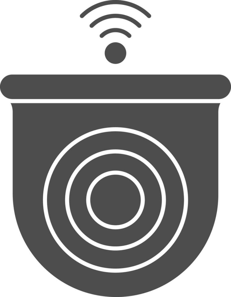 cctv telecamera icona nel grigio e bianca colore. vettore