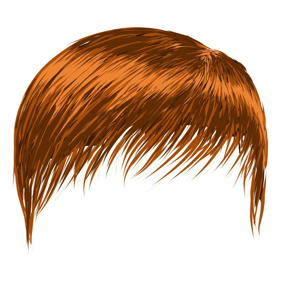 illustrazione di Marrone capelli stile per uomini vettore