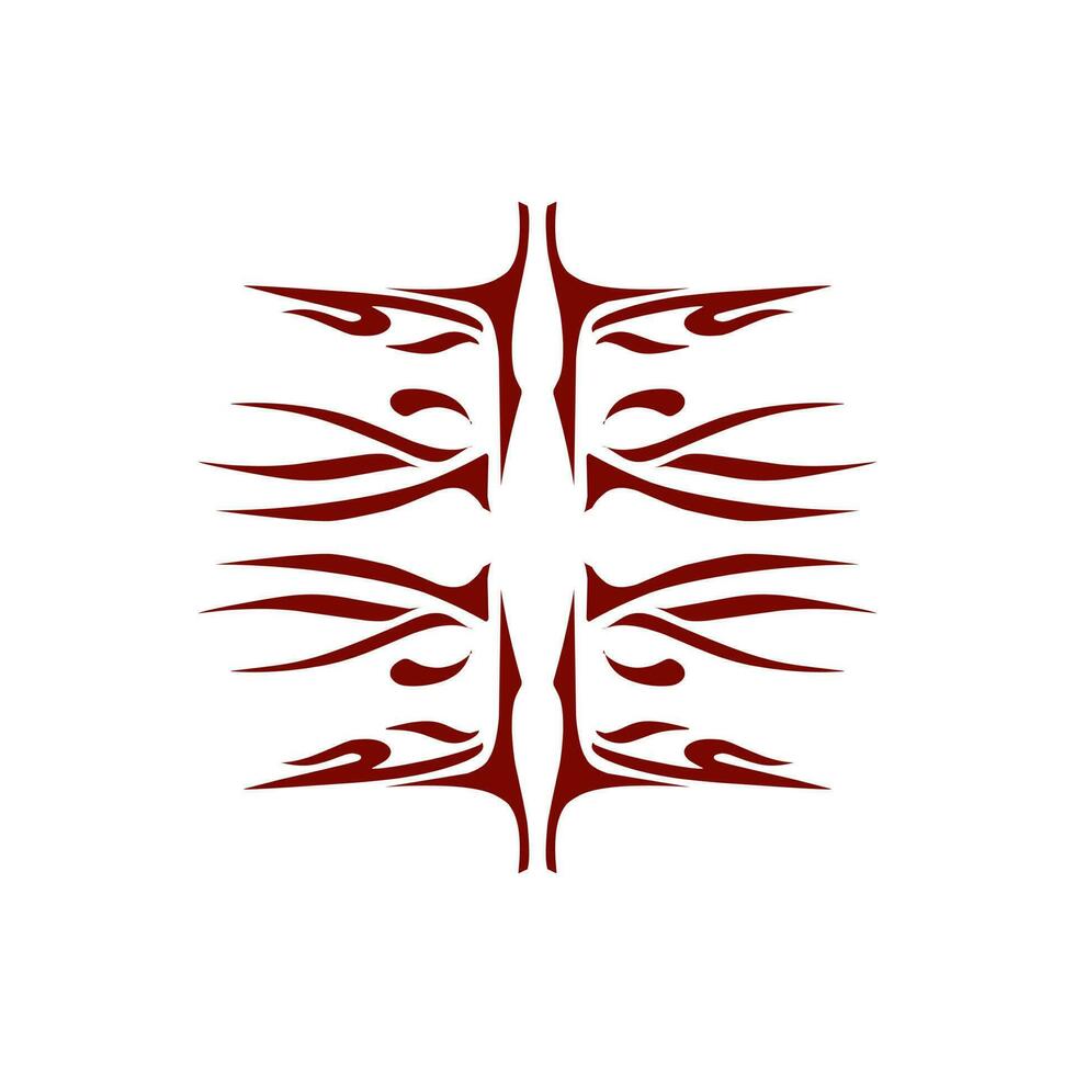 marrone colore tribale design illustrazione vettore